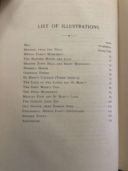 1894 Ettrick and Yarrow, A Guide : With Songs and Ballads : William Angus