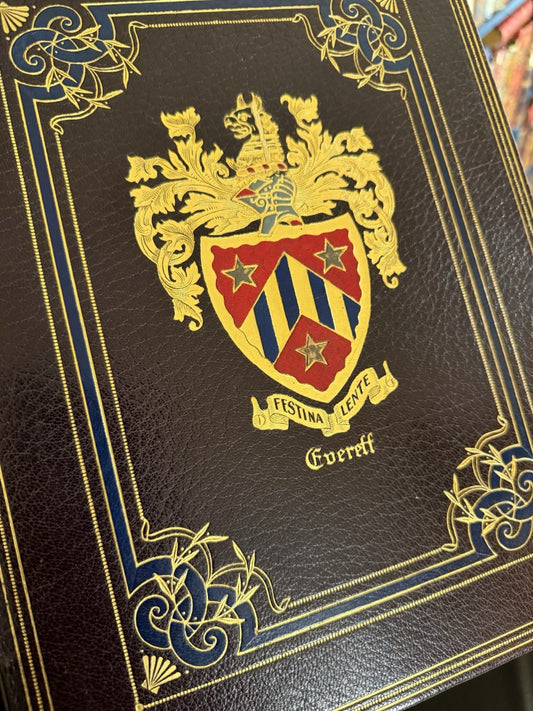 Everett & Allied Families : FIne Binding by Stikeman : Genealogical History 1925