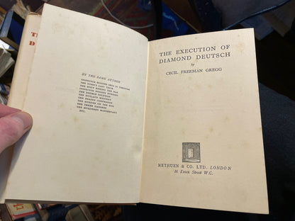 1935 The Execution of Diamond Deutsch : Cecil Freeman Gregg : Crime Detective