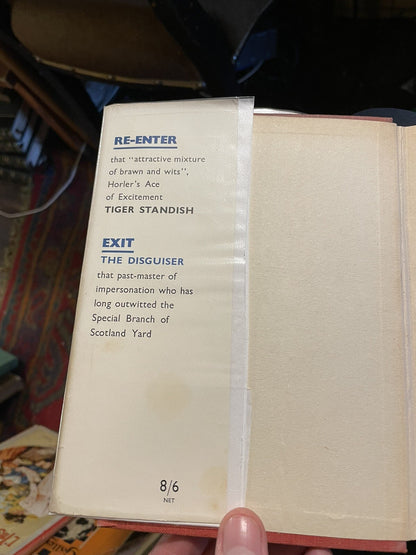 Sydney Horler : Exit the Disguiser : 1st Edition 1948 : Vinatge Thriller