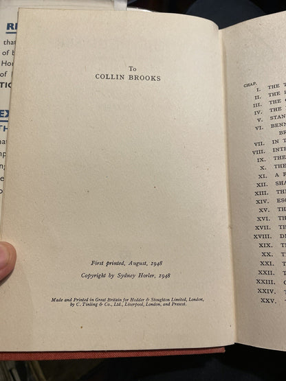 Sydney Horler : Exit the Disguiser : 1st Edition 1948 : Vinatge Thriller