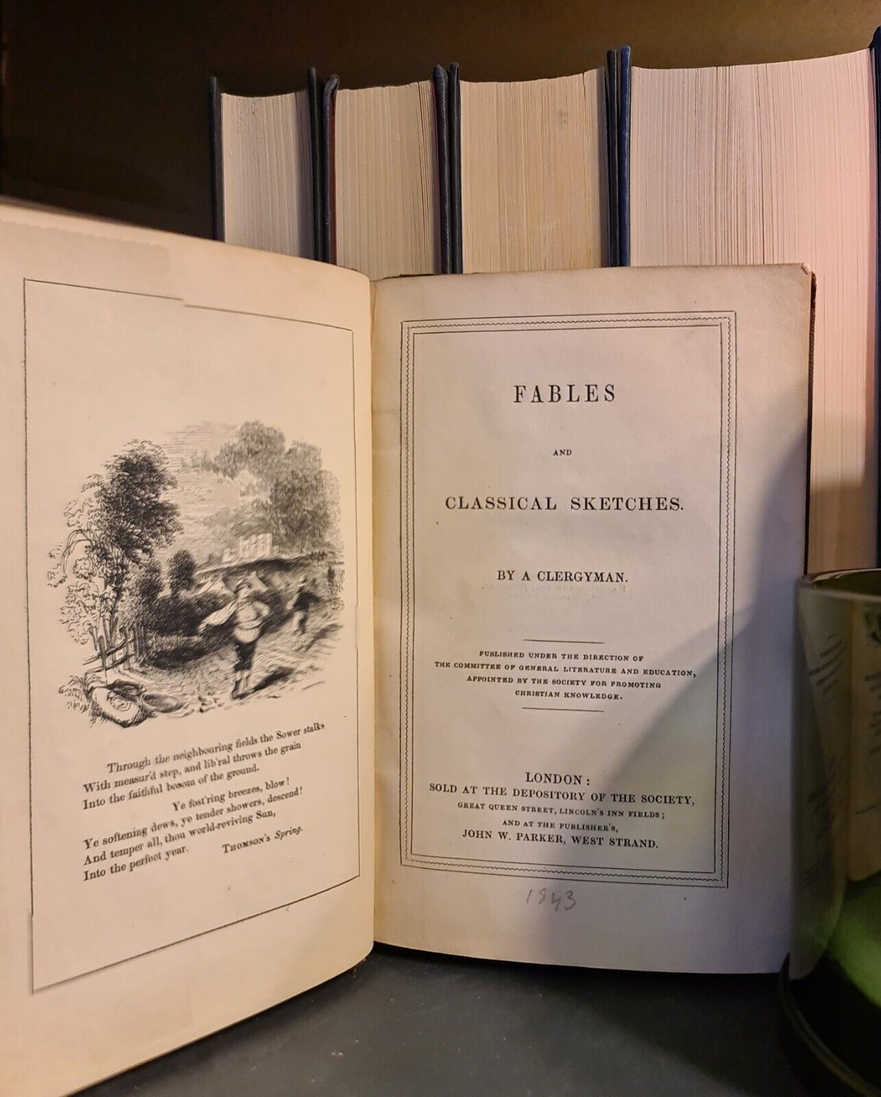 Fables & Classical Sketches: 1843: Hardback: Parables: Folklore