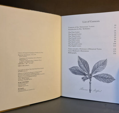 Pure Curiosity - Botanical Letters, JJ Rosseau: Hardback: 1st Edition: Botany