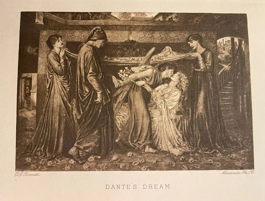 Dante Alighieri : La Vita Nuova (The New Life) : Rossetti Photogravures c1900