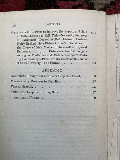 1868 Decked-Welled Fishing Boat : Fisheries & Market Reform : Oyster Question