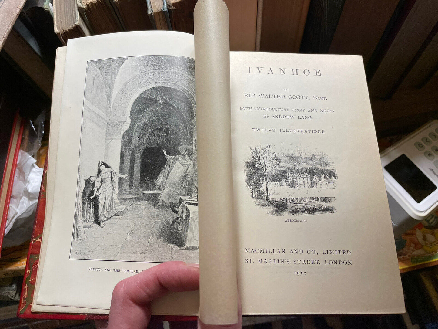 IVANHOE Sir Walter Scott LEATHER BINDING Illustrated ANDREW LANG