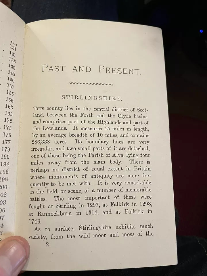 1890 Stirling, Dumbarton, Linlithgowshires : Historical Account : M'Michael