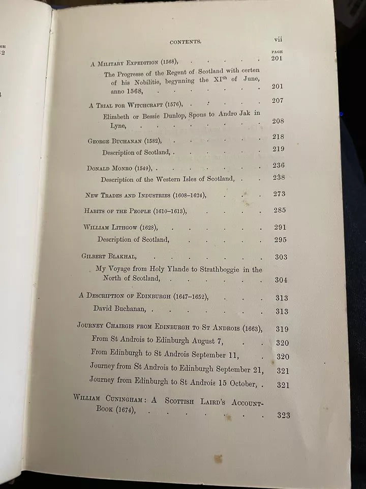 1893 Scotland before 1700 from Contemporary Documents : Scottish History