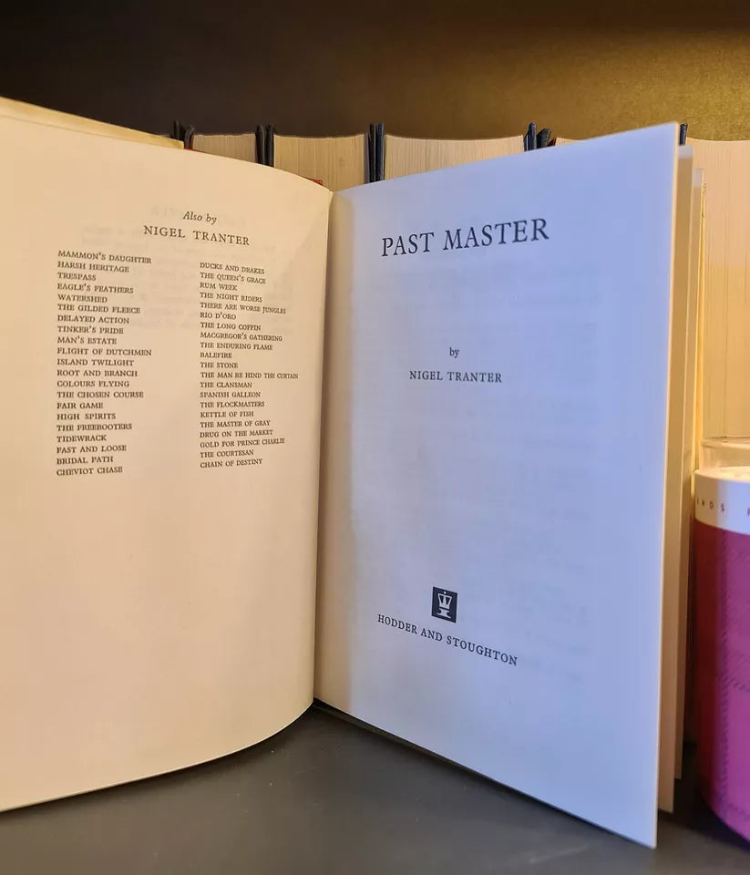 Past Master, Nigel Tranter: Hardback: 1st Edition: Historical Fiction