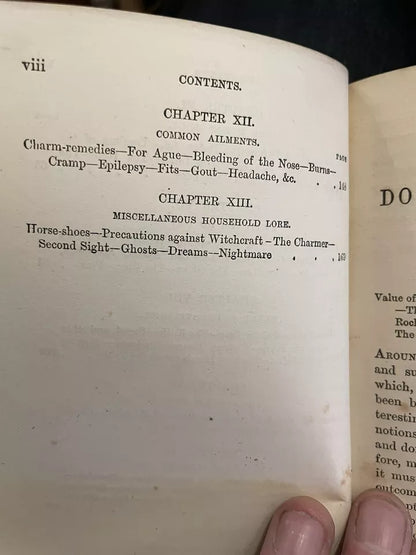 Dyer's Domestic Folk-Lore : Superstitions : Divinations : Death & Burial c1882