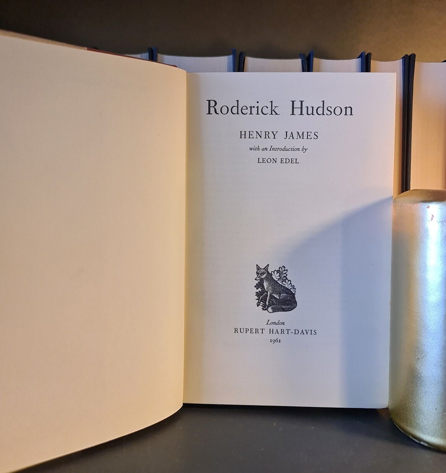 Roderick Hudson, Henry James: Hardback: 1961: Intro by Leon Edel