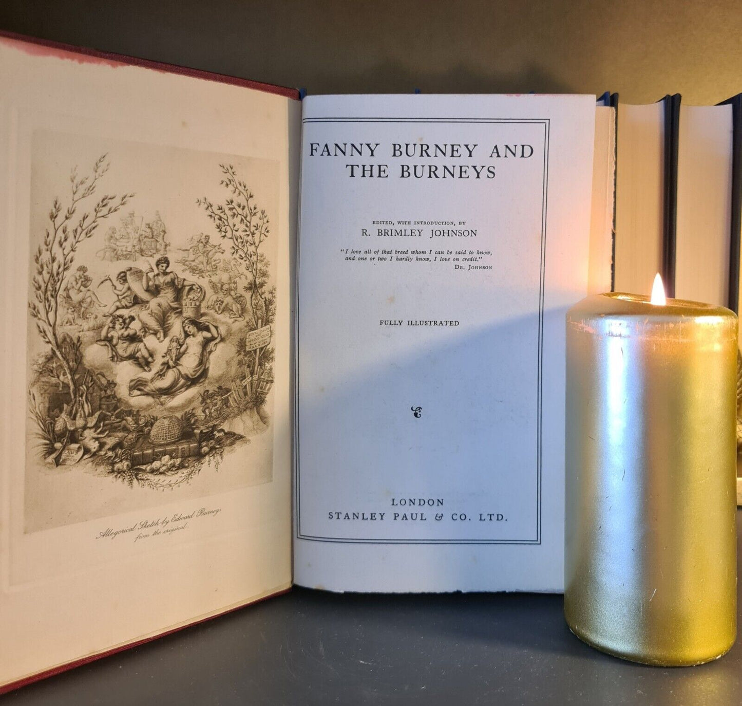 Fanny Burney & The Burneys, R. B. Johnson: Hardback: 1st Edition: 1926