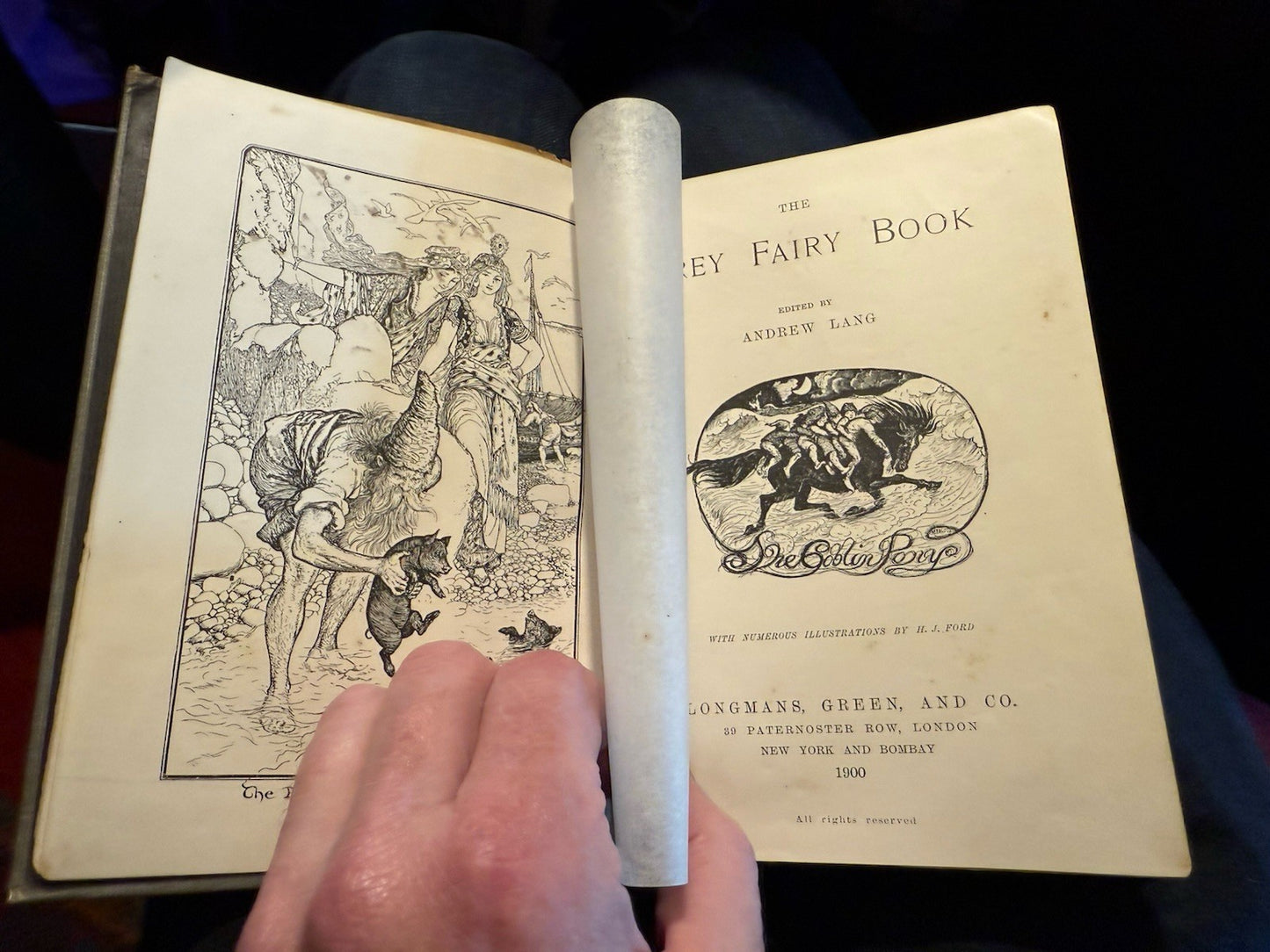 1900 The Grey Fairy Book : Andrew Lang : 1st Edition : Tales VGC