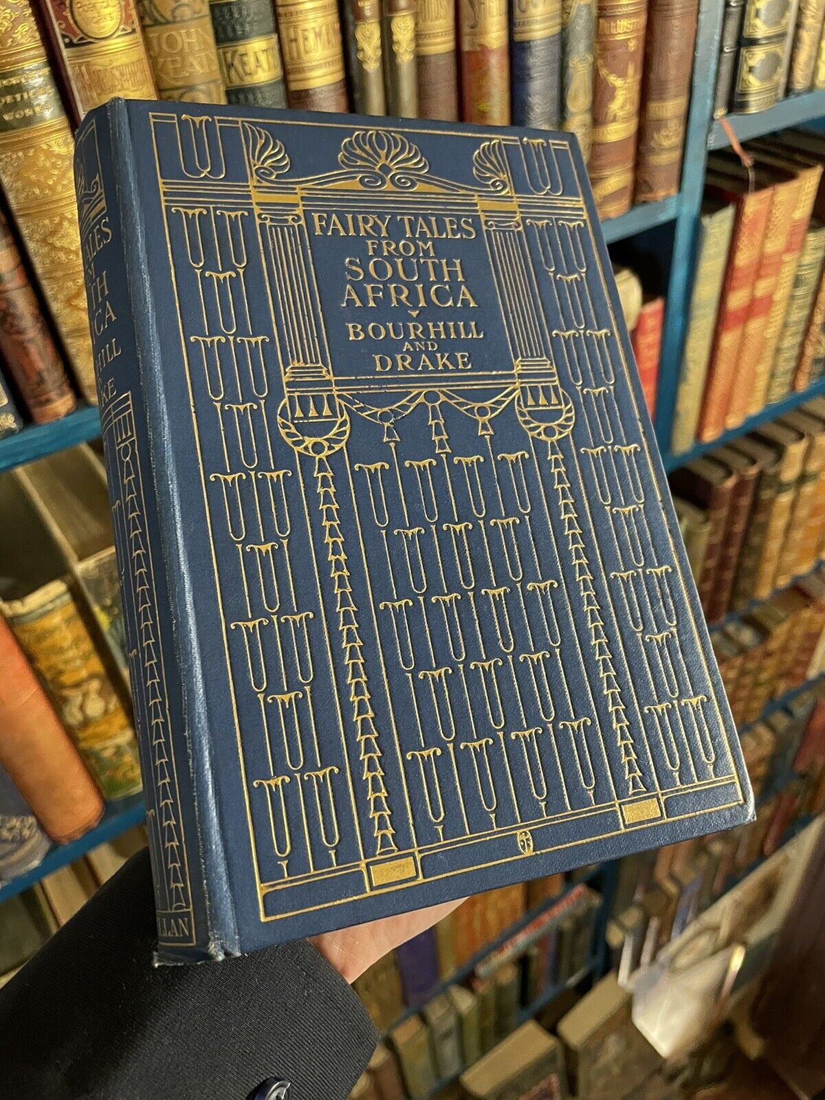 1910 Fairy Tales from South Africa : Illustrated : Decorative Cloth Binding VGC