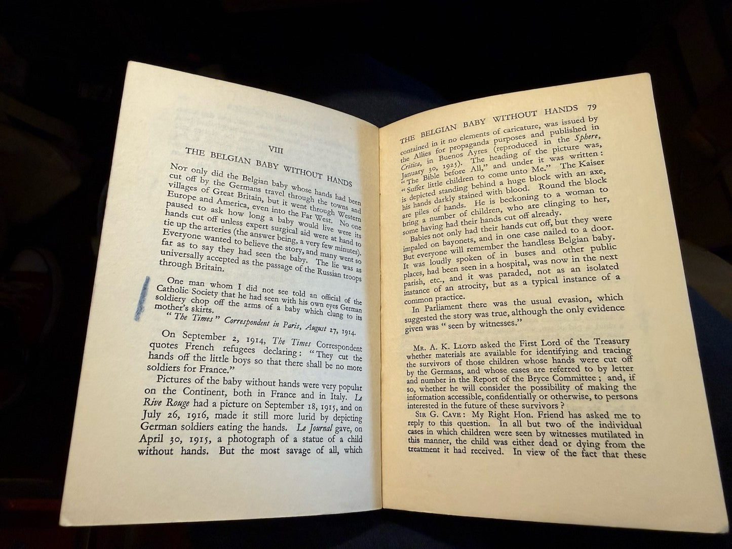 Arthur Ponsonby M.P. : Falsehood in War Time : Documented Lies : Propaganda