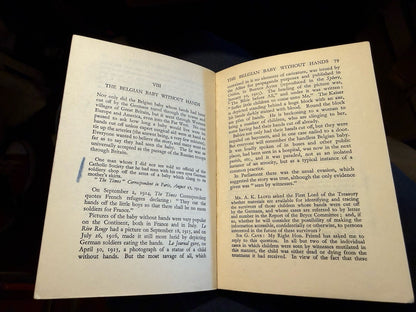 Arthur Ponsonby M.P. : Falsehood in War Time : Documented Lies : Propaganda