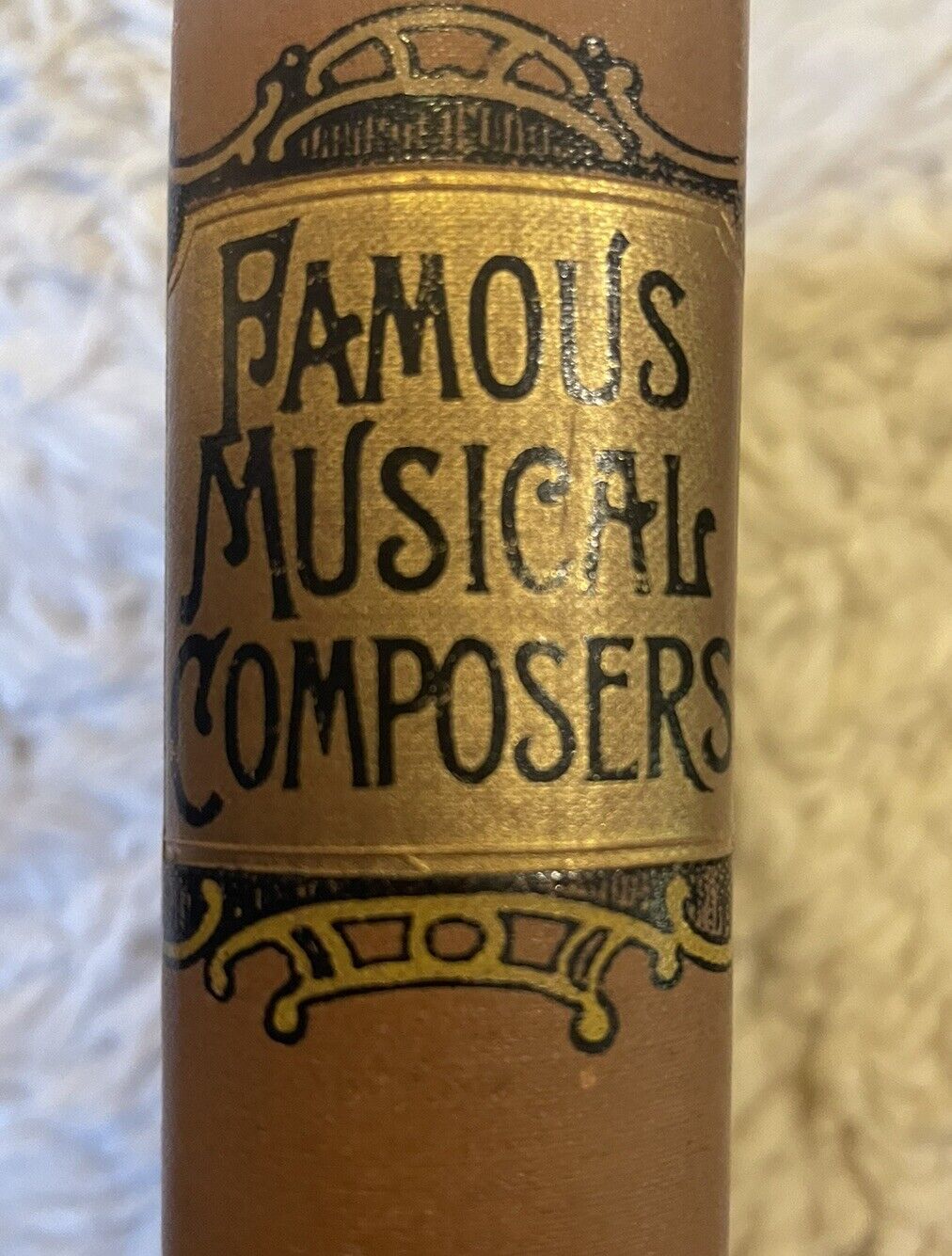 Famous Musical Composers : Lydia T. Morris : Lovely Antique Cloth Binding c1900