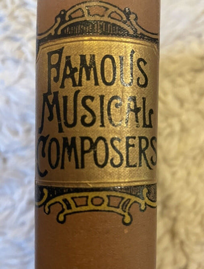 Famous Musical Composers : Lydia T. Morris : Lovely Antique Cloth Binding c1900