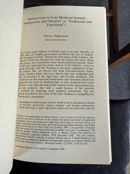 Cambridge Medieval Celtic Studies : Brehon Law Ireland : Hisperica Famina