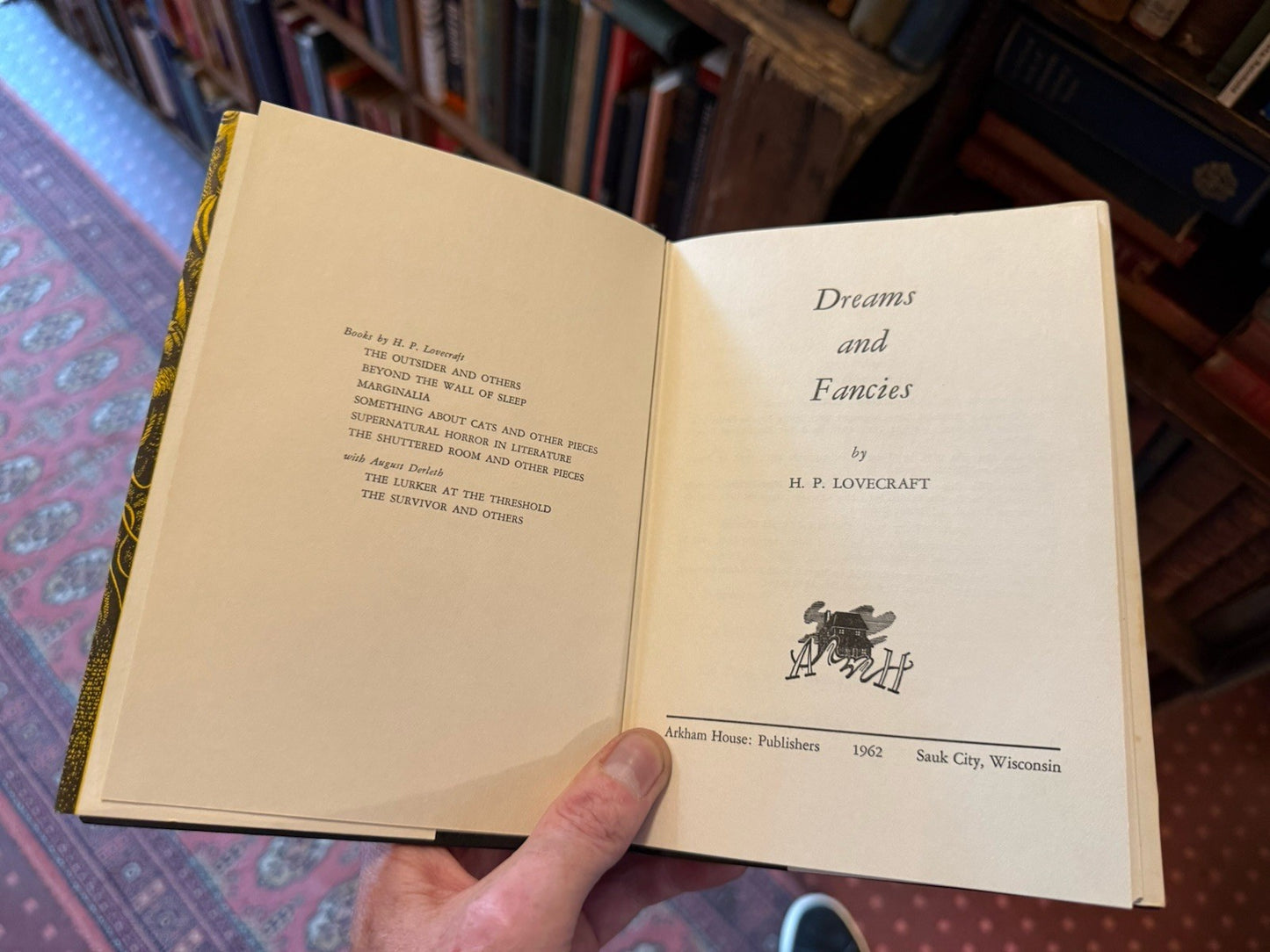 H P Lovecraft : Dreams and Fancies : 1st/1st Edition Arkham House 1962