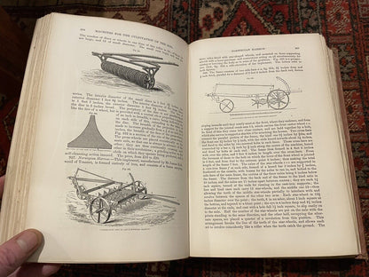 1858 The Book of Farm Implements & Machines : Farming Tools : Slight & Burn