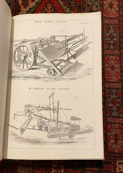 1858 The Book of Farm Implements & Machines : Farming Tools : Slight & Burn