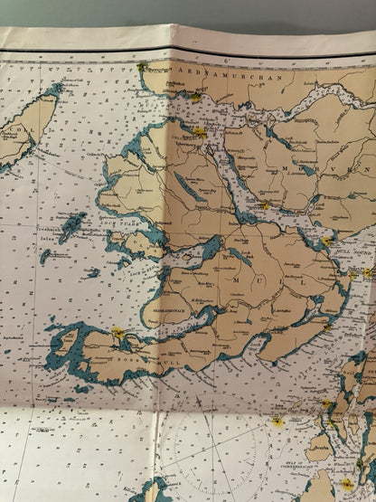 1905 Ten-Fathom Chart of the Firth of Clyde & Western Isles of Scotland : Map