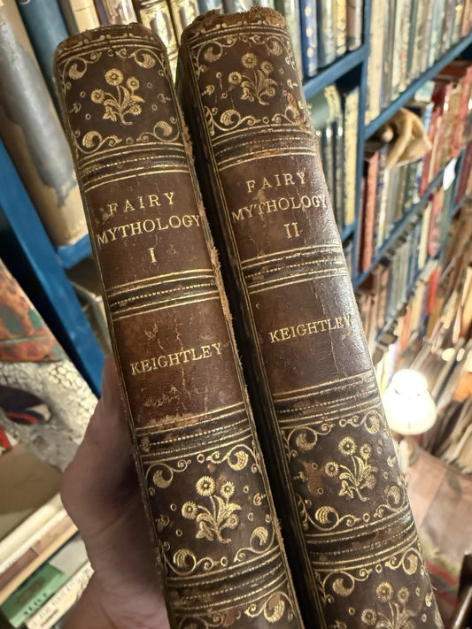 1833 The Fairy Mythology (2 Vols) Thomas Keightley : Fairies Elves Dwarfs