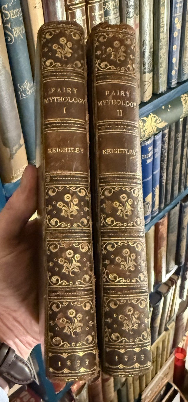 1833 The Fairy Mythology (2 Vols) Thomas Keightley : Fairies Elves Dwarfs