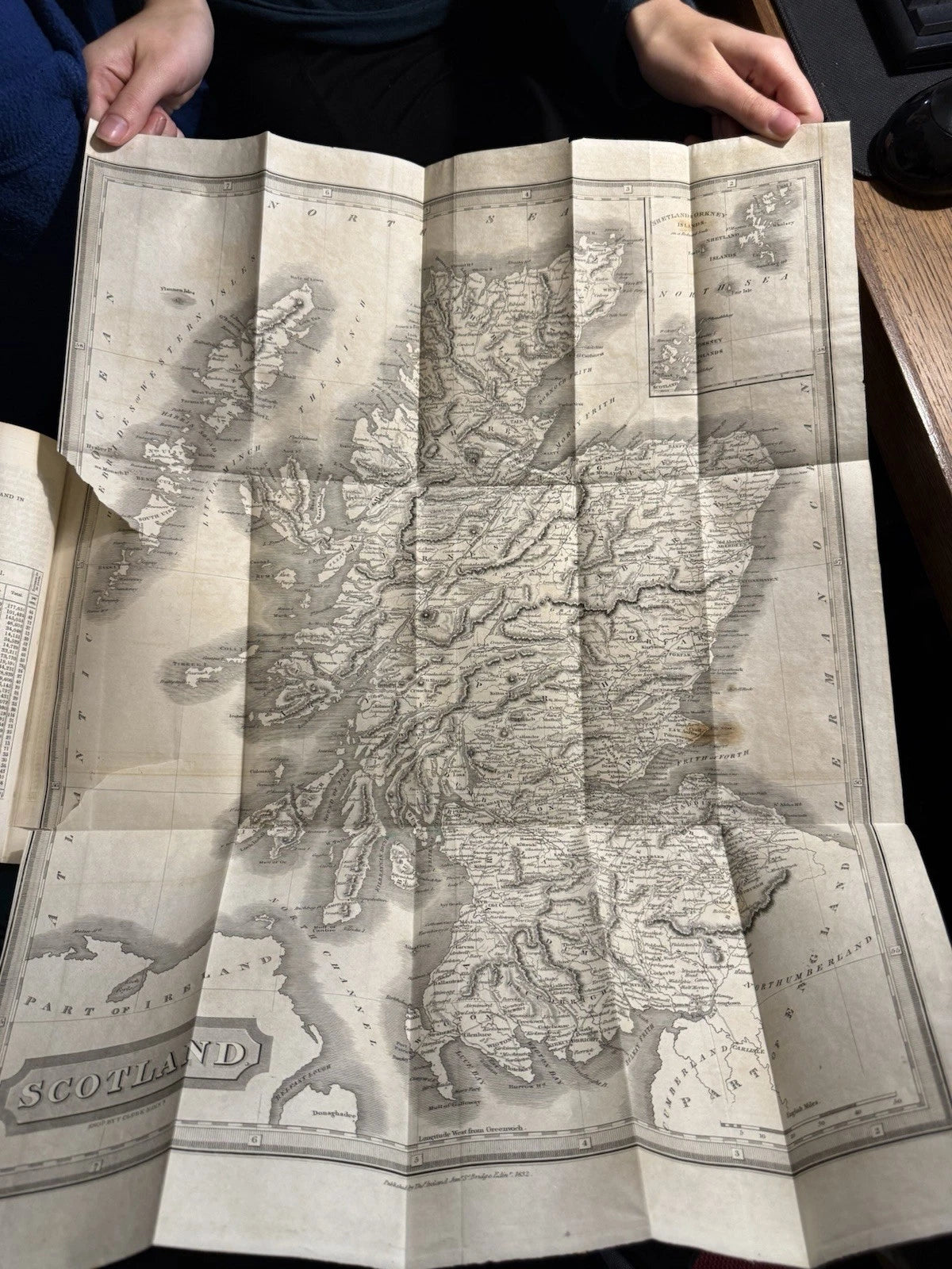 1832 The Gazetteer of Scotland : Robert & William Chambers : 2 Folding Maps