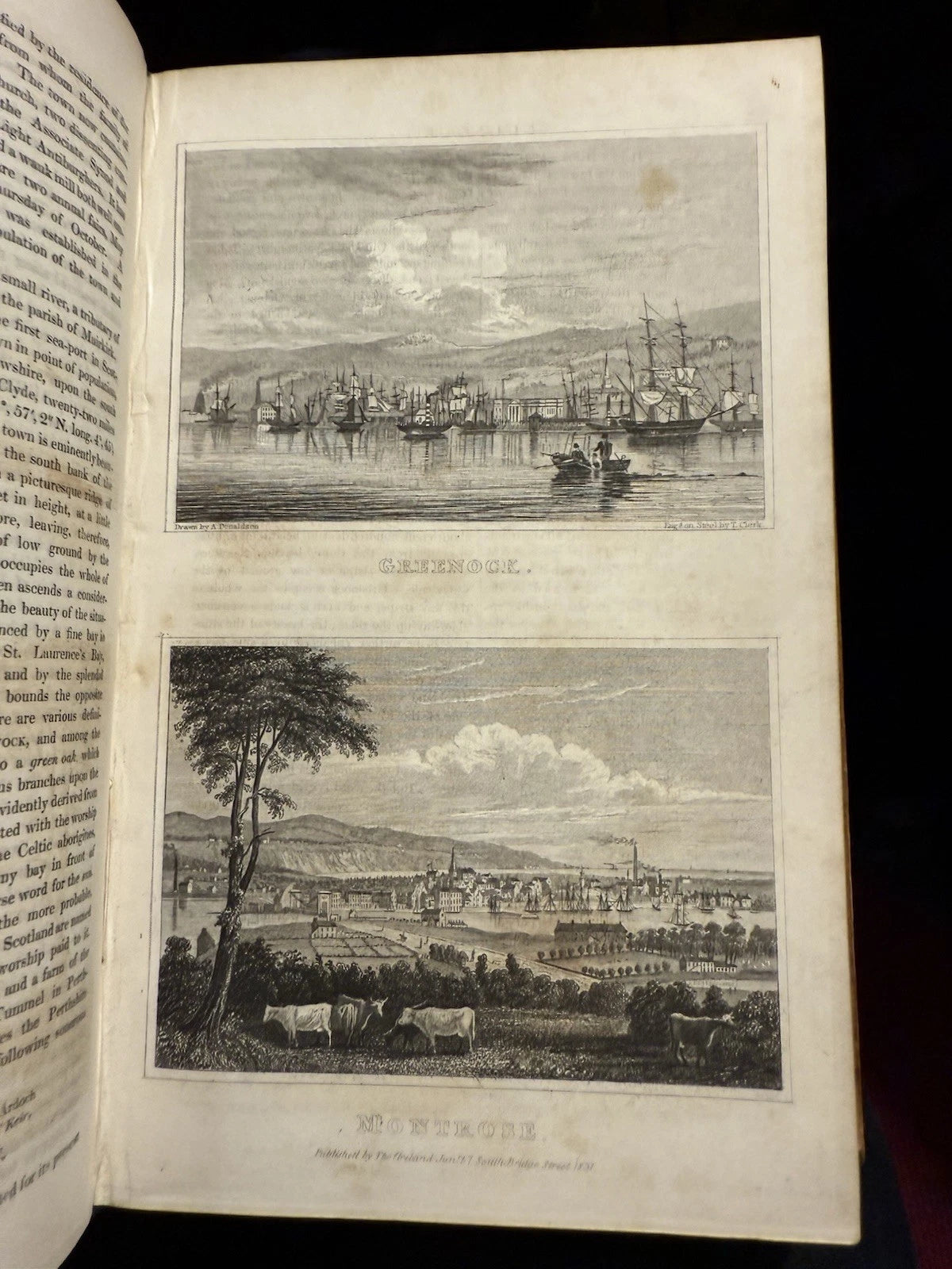 1832 The Gazetteer of Scotland : Robert & William Chambers : 2 Folding Maps
