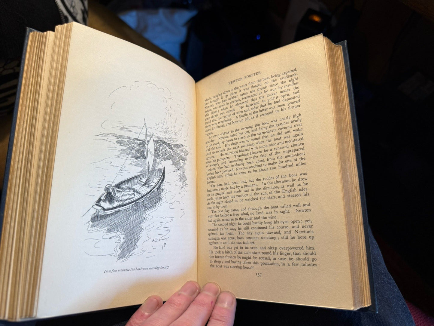 Captain Marryat : Newton Forster : Signed Binding A A Turbayne : Macmillan 1897