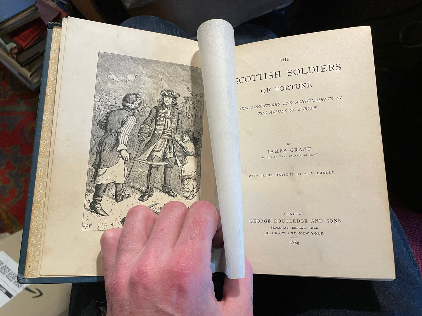 1889 The Scottish Soldier of Fortune : James Grant : Scotland Military