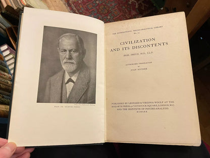 1930 Sigmund Freud : Civilization and its Discontents : First English Edition