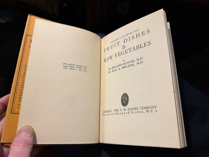 Fruit Dishes and Raw Vegetables : Science of Nutrition : Healthy Eating 1933