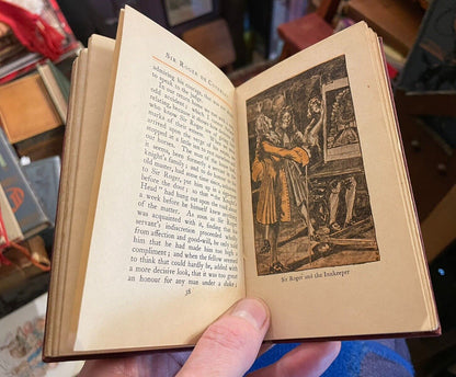 Sir Roger de Coverley : Joseph Addison : Thomas Wardle Bookplate (Silk Industry)