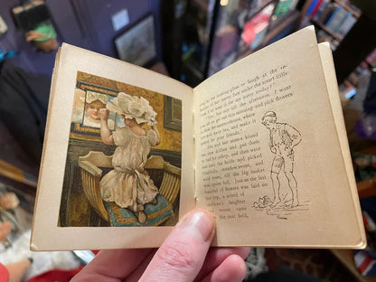 A Birthday Present : Chromolithographed Miniature Children's Book (1890s) Nister