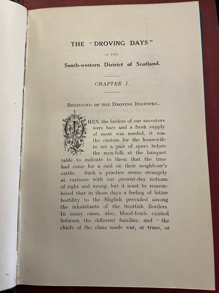 Corrie's Droving Days in the South-Western District of Scotland 1915