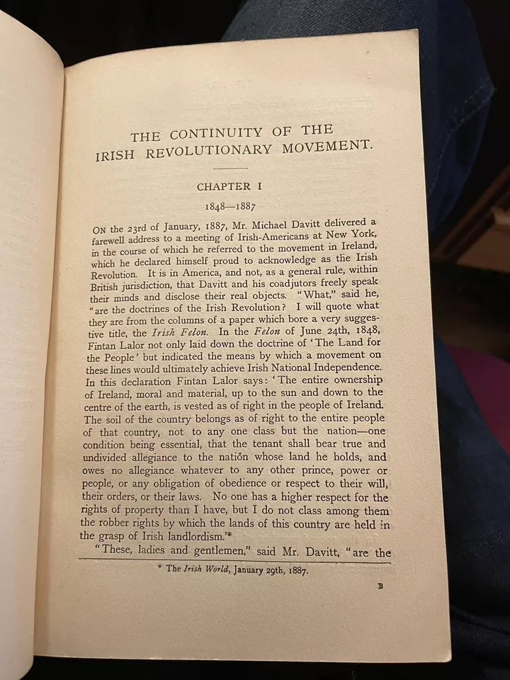 Continuity of the Irish Revolutionary Movement 1848 and 1887 : Ireland History