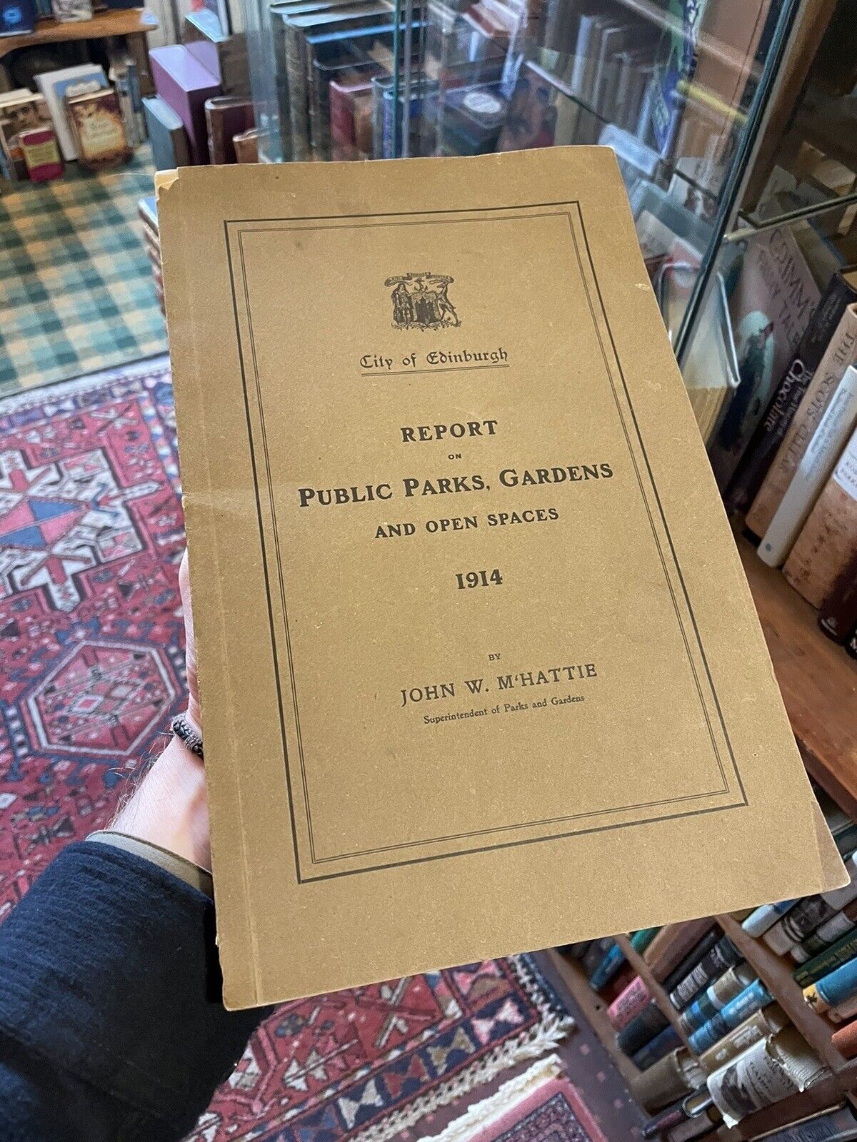 City of Edinburgh Report Public Parks Gardens 1914 : Town Planning Scotland