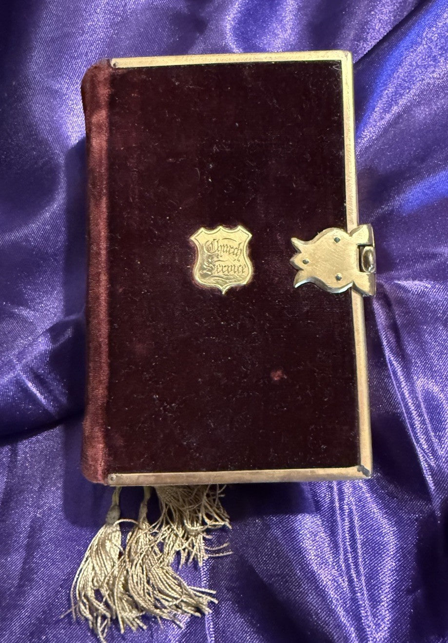 1845 Book of Common Prayer : Clasped Fine Binding : Gauffered & Painted Edges