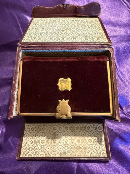 1845 Book of Common Prayer : Clasped Fine Binding : Gauffered & Painted Edges