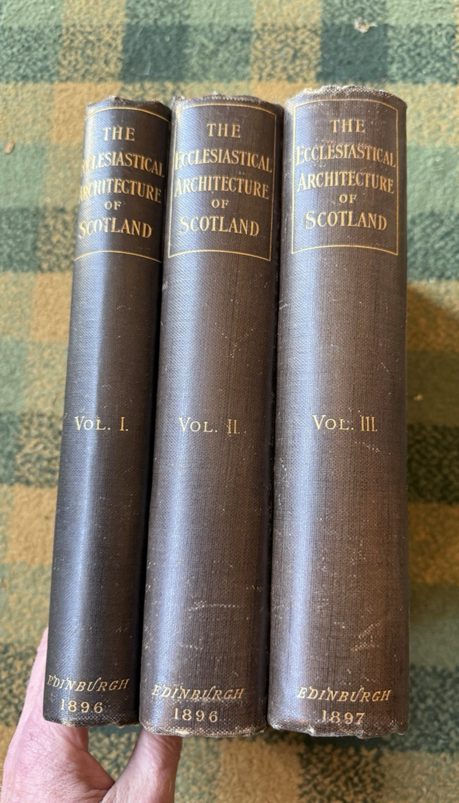 1896 MacGibbon & Ross : The Ecclesiastical Architecture of Scotland (3 Vols)
