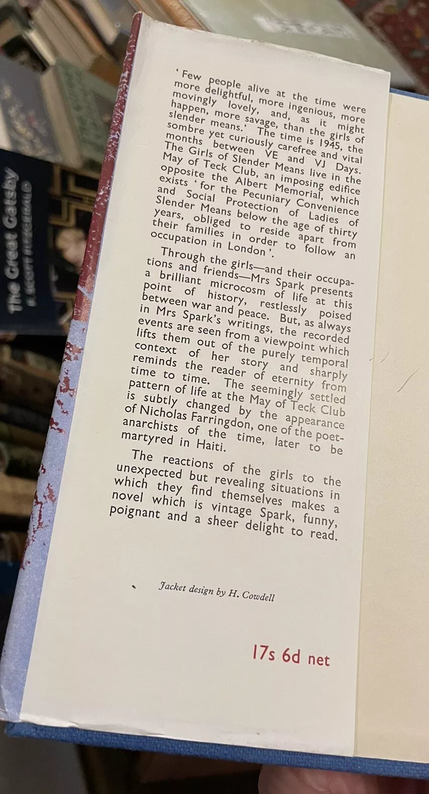 Muriel Spark : The Girls of Slender Means : 1st Edition 1963 : Dust Jacket