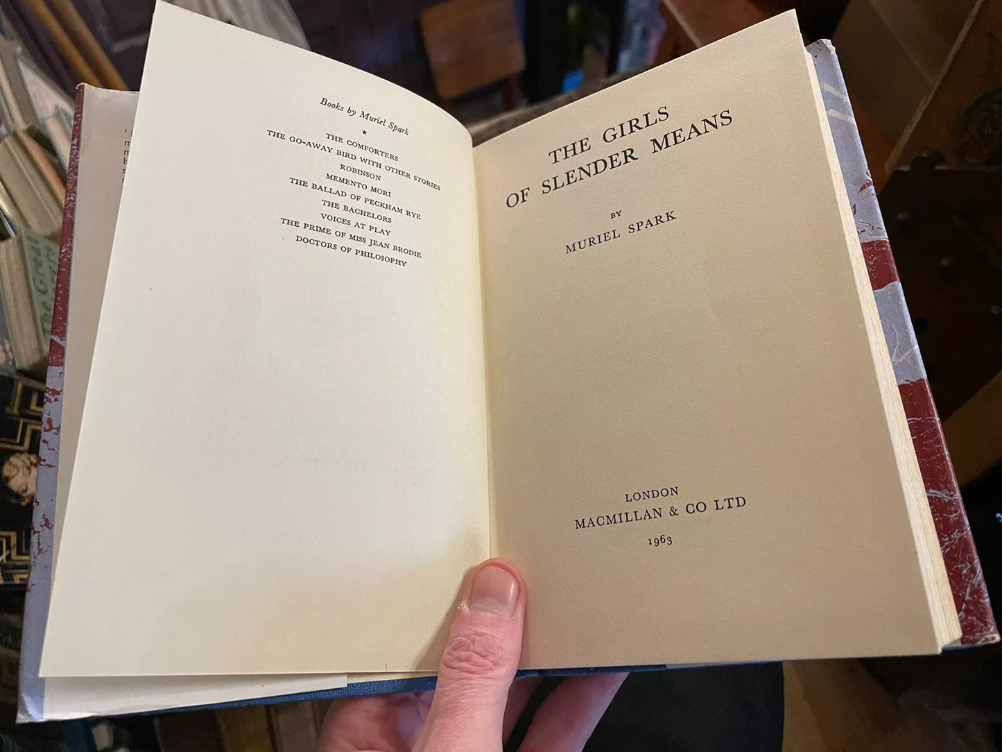 Muriel Spark : The Girls of Slender Means : 1st Edition 1963 : Dust Jacket