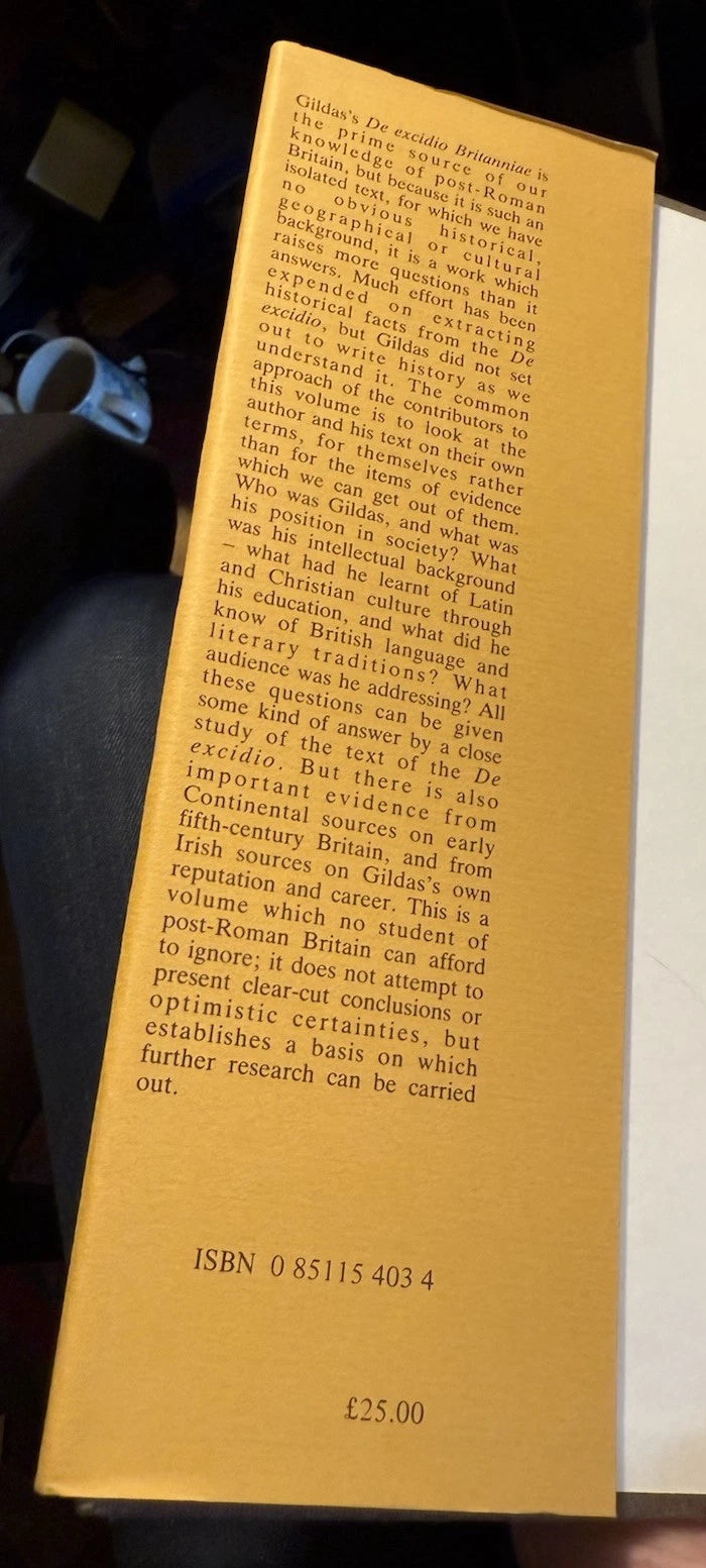 1984: Studies in Celtic History: Gildas: New Approaches: David Dumville: VGC