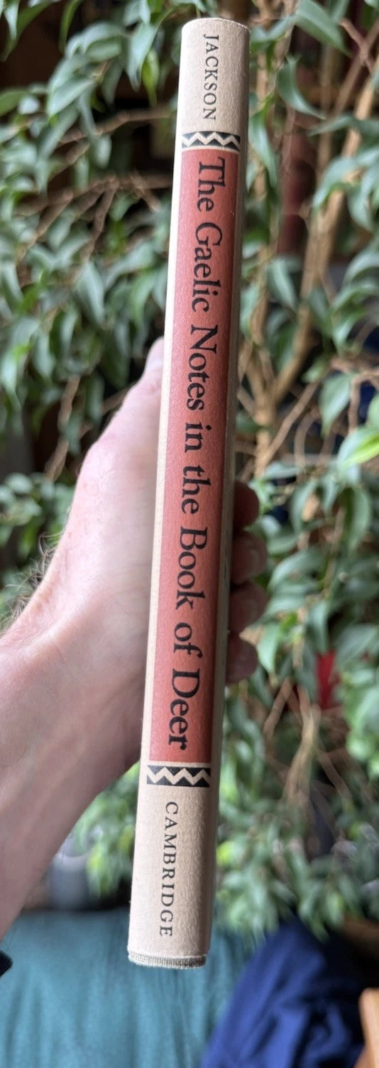 The Gaelic Notes in the Book of Deer : Kenneth Jackson : Cambridge 1972