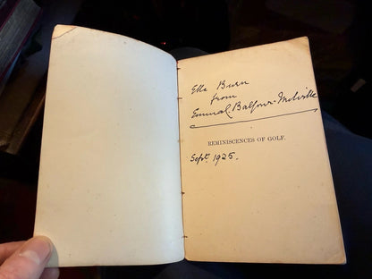 1887 Reminiscences of Golf on St Andrews Links : James Balfour : Scarce Golfing