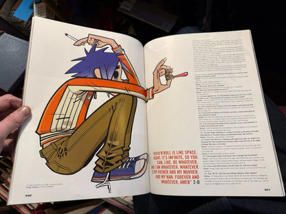 GORILLAZ : DAZED & CONFUSED : 1st INTERVIEW : DAMON ALBARN JANE BIRKIN; 2001 VGC