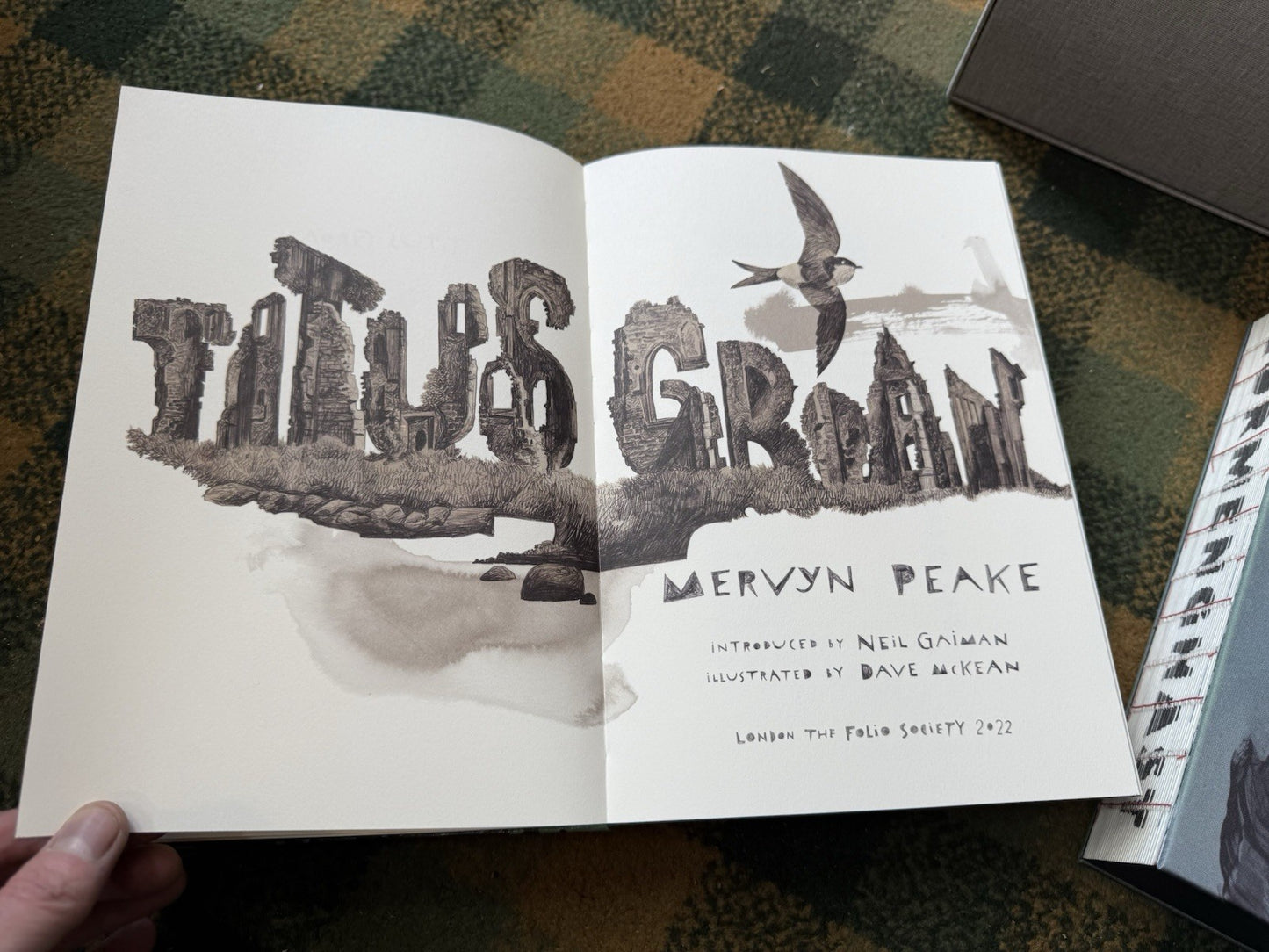 Mervyn Peake : The Gormenghast Trilogy : Signed Ltd Ed : Neil Gaiman